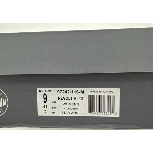 Palladium Womens Revolt Hi TX Sneakers Size 9 White Black Ankle Boot - Picture 2 of 13
